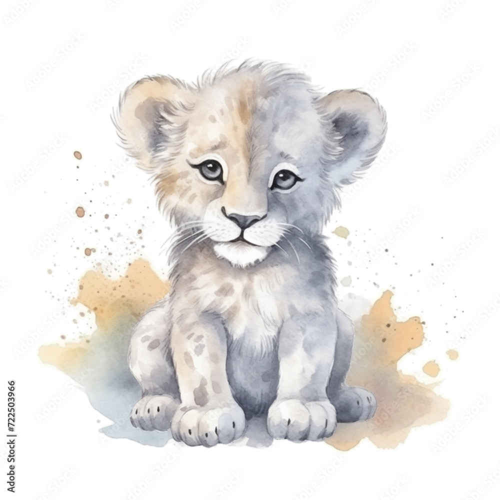 Obraz premium lion cub
