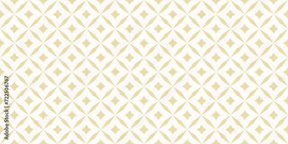 Abstract floral seamless pattern. Luxury vector gold background. Simple geometric leaf ornament. Elegant golden graphic texture with diamond shapes, stars, rhombuses, square grid. Vintage geo design Abstract floral seamless pattern. Luxury vector gold background. Simple geometric leaf ornament. Elegant golden graphic texture with diamond shapes, stars, rhombuses, square grid. Vintage geo design