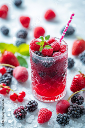raspberry and blackberry smoothie