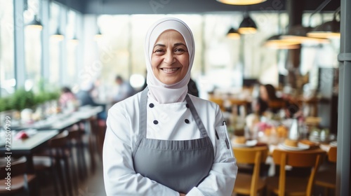 Senior Muslim Female Chef