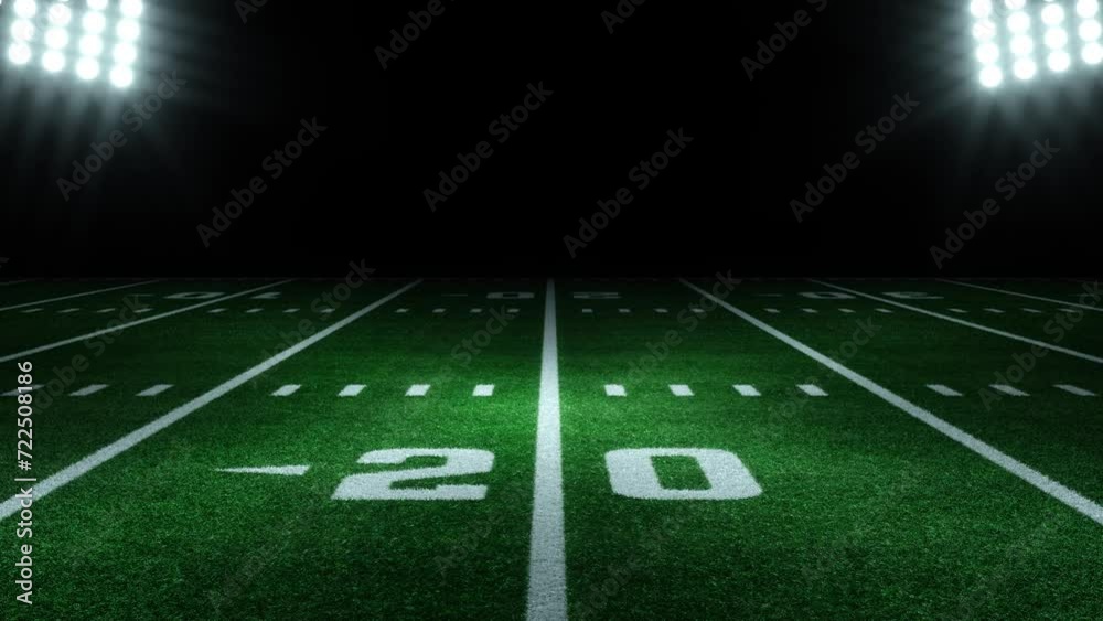 American Football Night Arena -20 yards