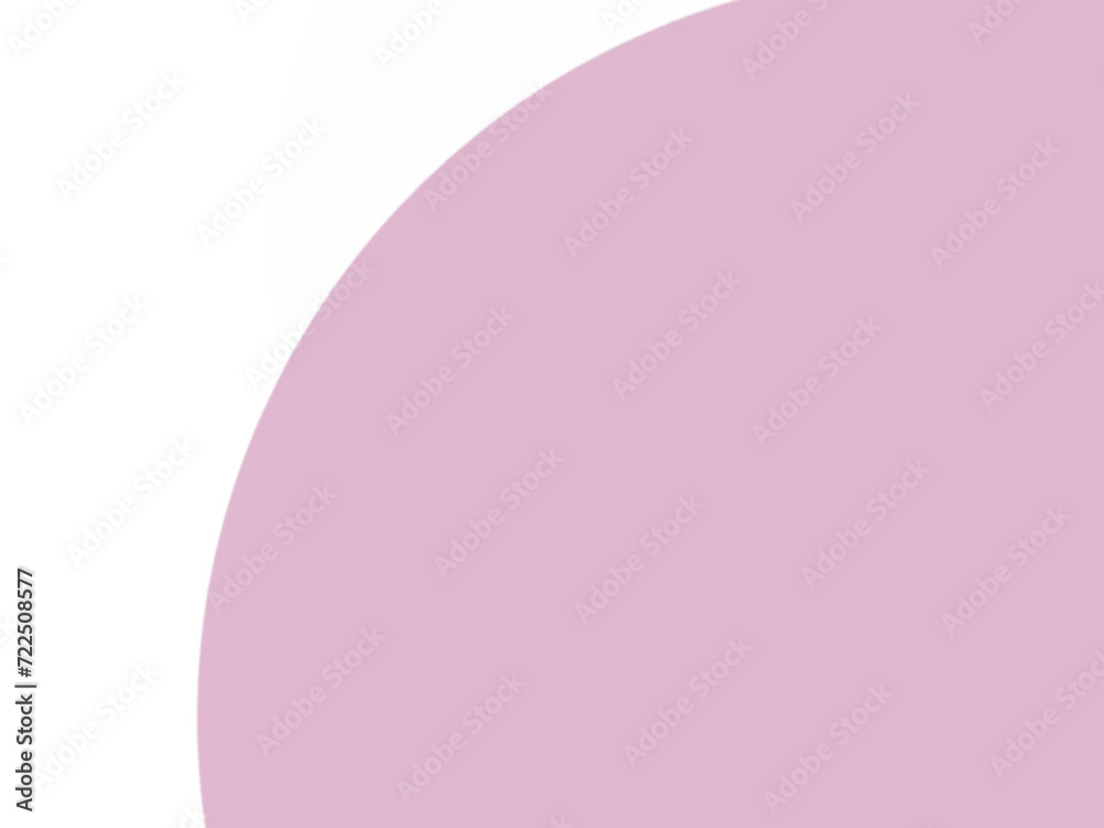 Abstract, Simple, and Opaque Illustration with a White Background Overlaid with a Pink Circle