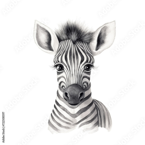 cute portrait of a zebra