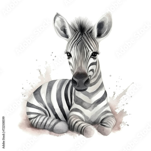 zebra head isolated