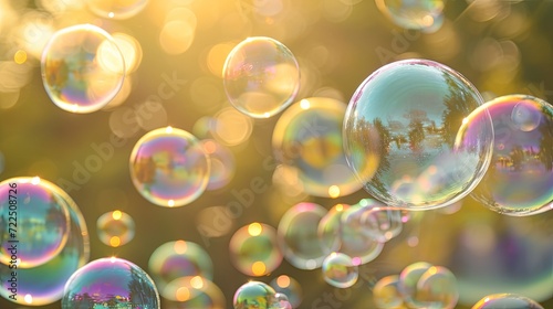 Soap bubble foam wallpaper background 