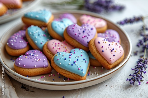 Colorful cookies for a special occasion, baked with love
