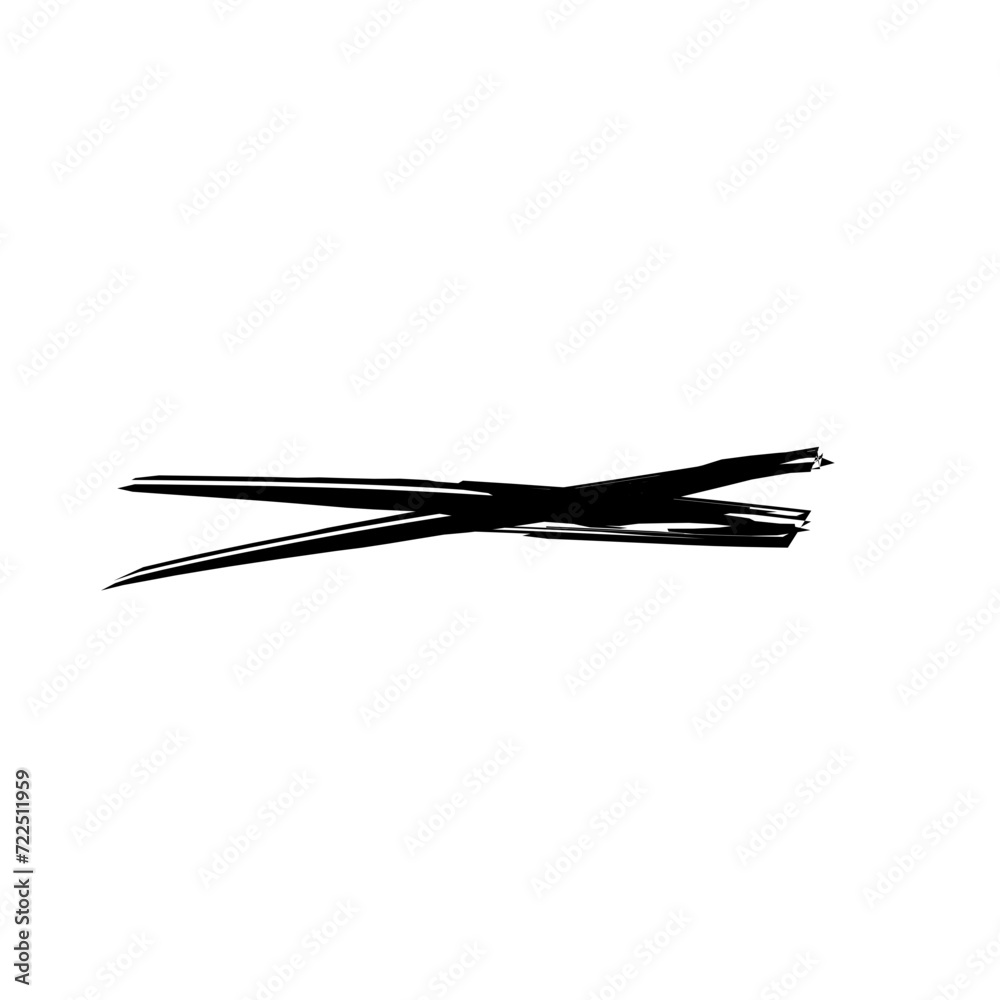 Hand Drawn Grunge Brush Line Hand Drawn Grunge Brush Line