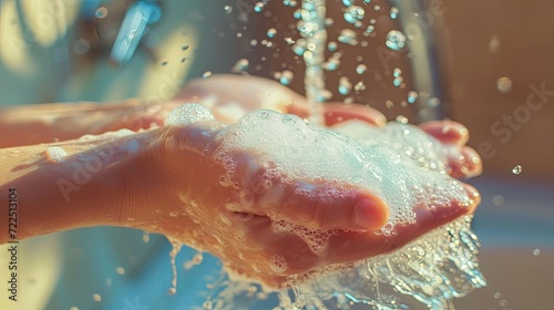 People washing hands arm wallpaper background