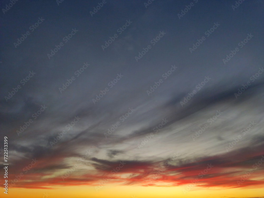 Naklejka premium sunset on Fuerteventura, Canary Islands