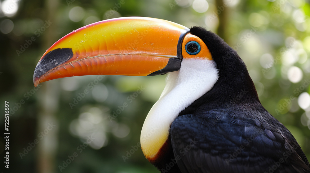 cute Toucan, closeup. A skull of the bird called a toucan. Generative Ai cute Toucan, closeup. A skull of the bird called a toucan. Generative Ai