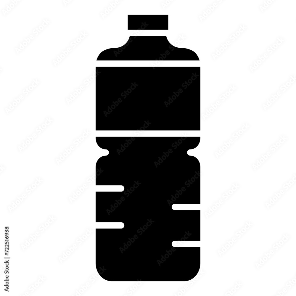 Mineral water, drinking water, bottle glyph solid icon Mineral water, drinking water, bottle glyph solid icon