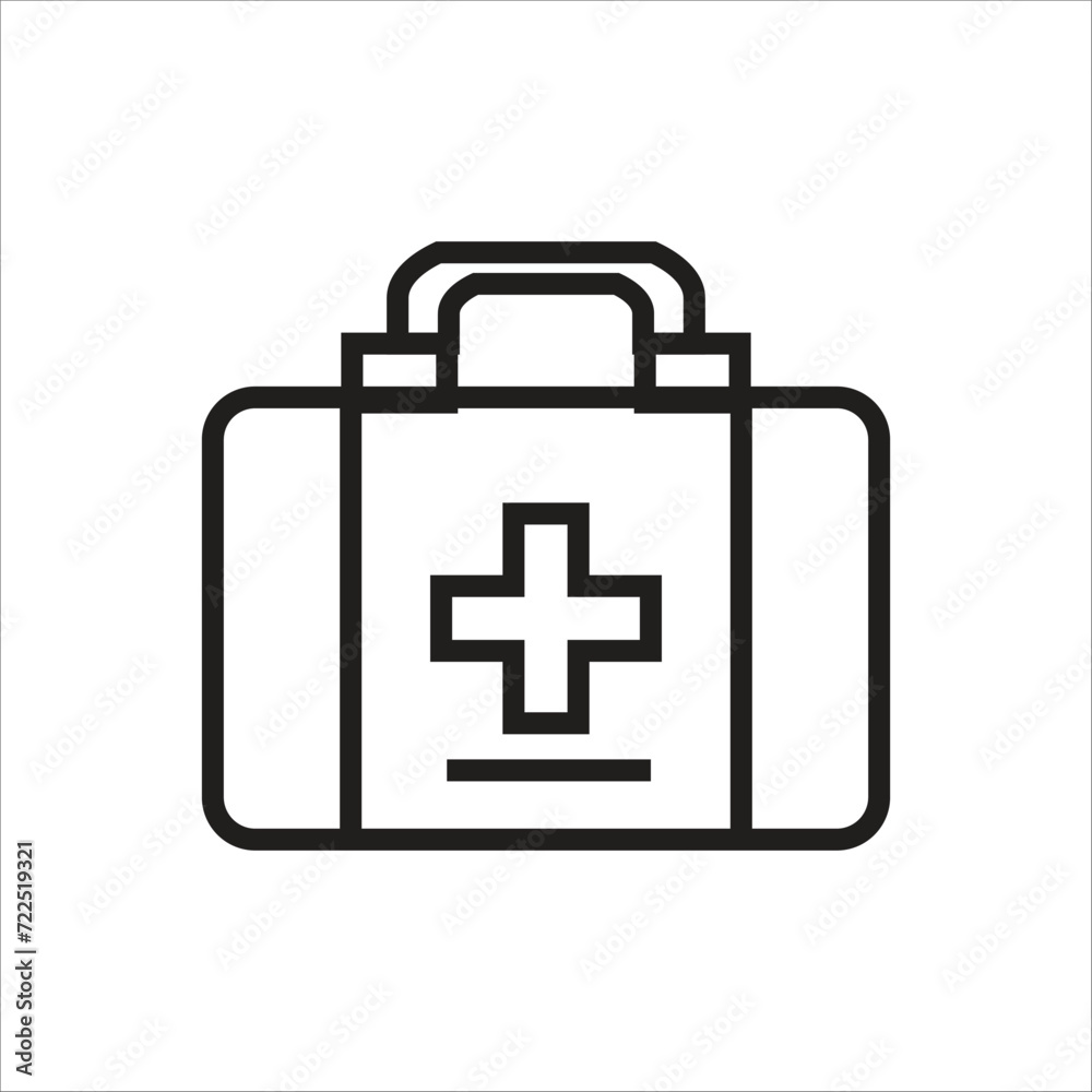 first aid box vector icon line template first aid box vector icon line template