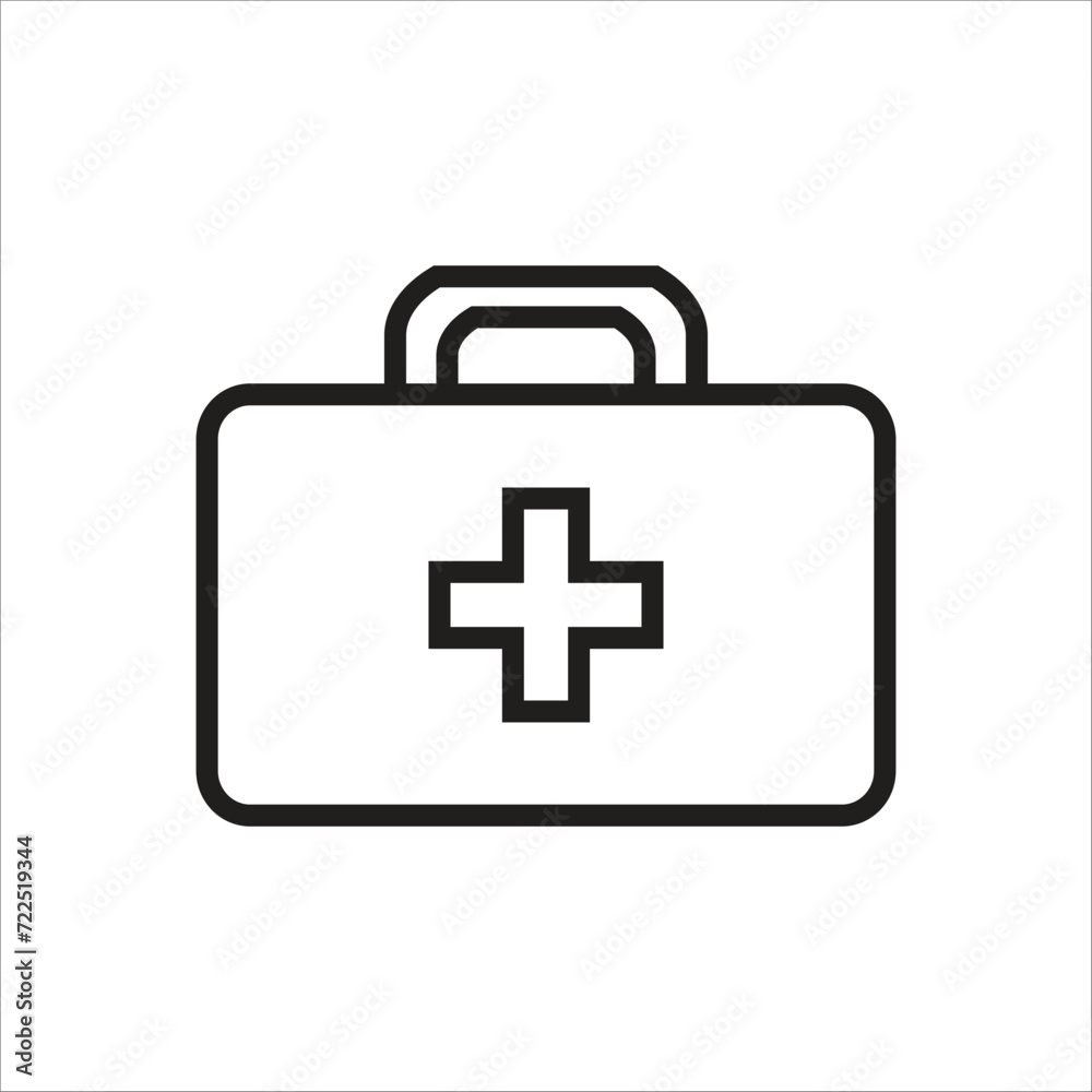 first aid box vector icon line template first aid box vector icon line template