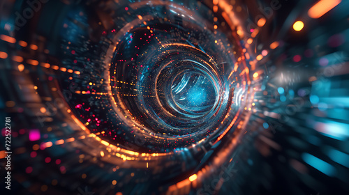 A mesmerizing 3D abstract render that pushes the boundaries of creativity. This visually stunning image showcases dynamic forms and vibrant colors, perfect for adding an artistic touch to any project.