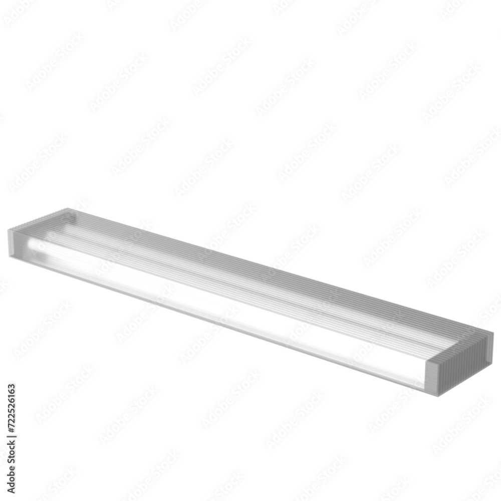 3D rendering illustration of an industrial old fluorescent lamp 3D rendering illustration of an industrial old fluorescent lamp