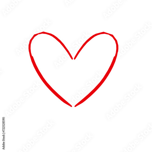 Hand drawn love symbol