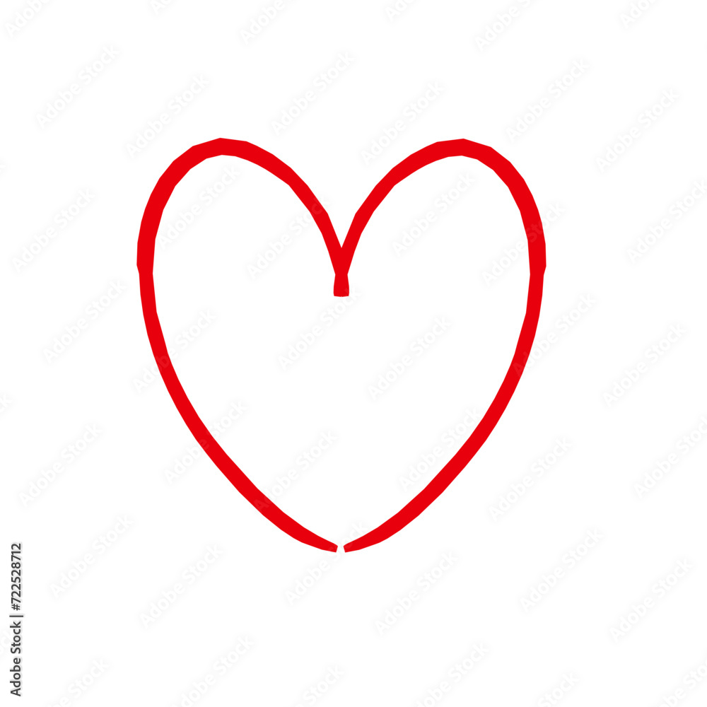 Hand drawn love symbol