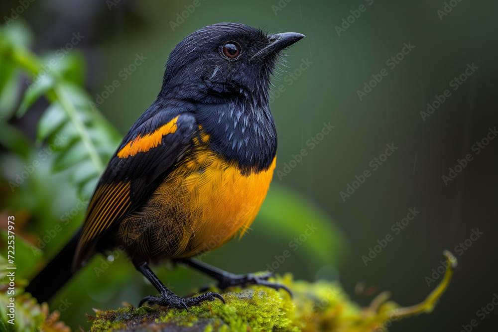 Obraz premium Beautiful bird in nature tropic habitat
