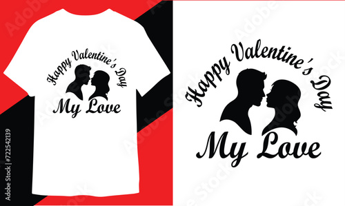 happy valentines day t shirt vector free download