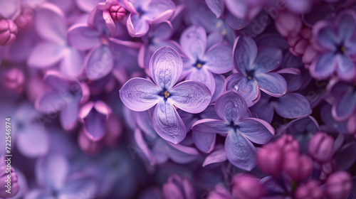 Beautiful Purple Background From Lilac Flowers Cl.