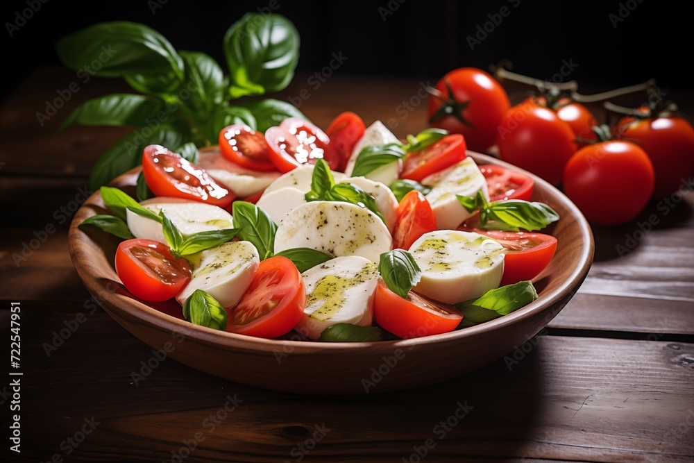 salad with tomatoes and mozzarella salad with tomatoes and mozzarella