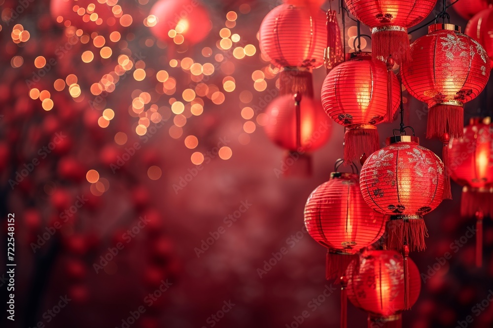 Fototapeta premium Chinese New Year Festivities Background