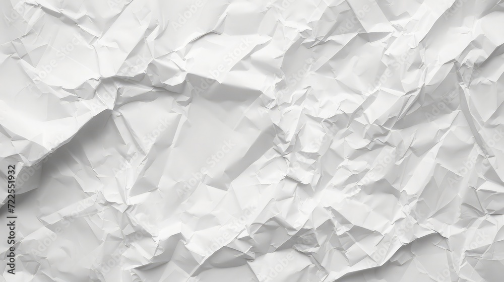 Obraz premium Crumpled white paper texture
