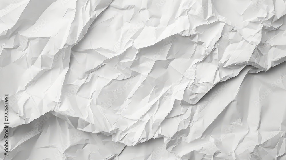 Crumpled white paper texture Crumpled white paper texture