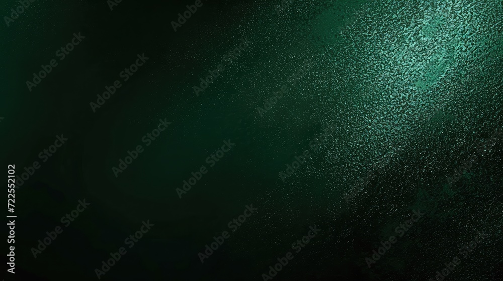 Dark green color gradient grainy background, illuminated spot on black, noise texture effect, wide banner size. Dark green color gradient grainy background, illuminated spot on black, noise texture effect, wide banner size.