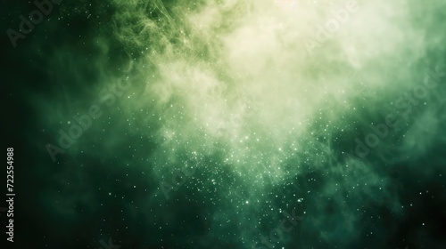 White green blurred gradient on dark grainy background  glowing light spot  copy space