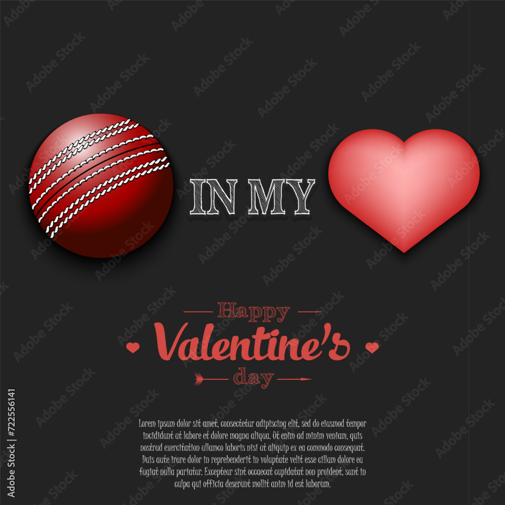 Cricket in my heart. Happy Valentines Day
