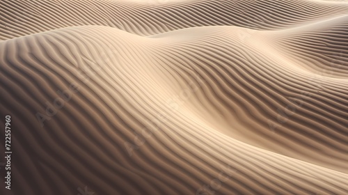Close-up of rippling sand dunes, forming natural abstract shapes