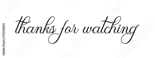 Thanks for watching – Horizontal text banner for end screens