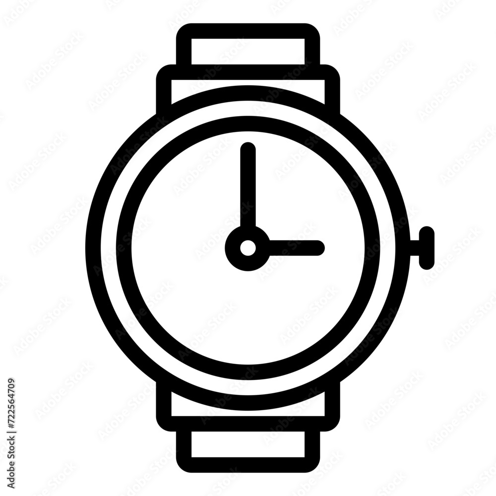 Smartwatch Line Icon Design Vector Smartwatch Line Icon Design Vector