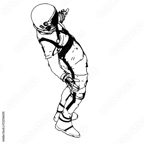 Isometric Black and White Charakter