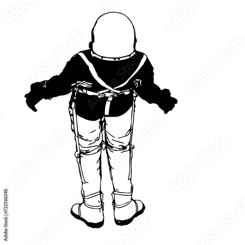 Isometric Black and White Charakter