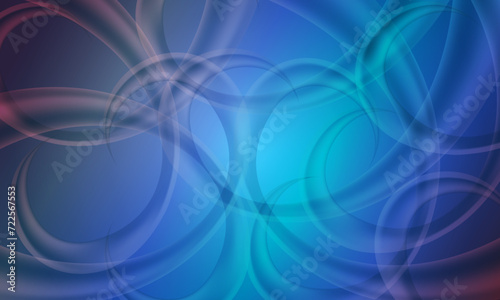 Abstract fluid wave on light blue background. blue curve lines.