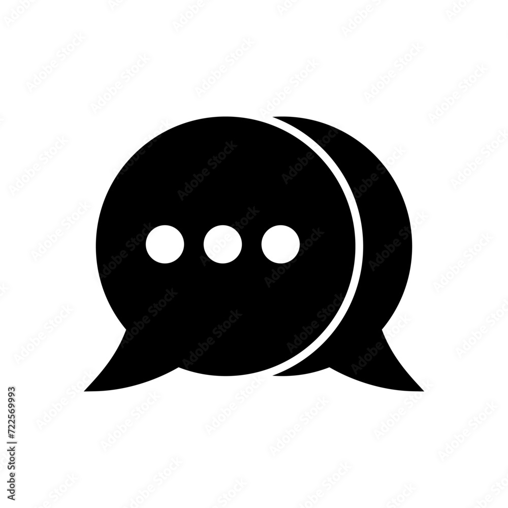 Chat icon vector. speech bubble icon. comment icon vector. message. contact us