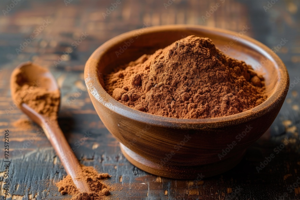 ancho powder in a bowl on a table ancho powder in a bowl on a table