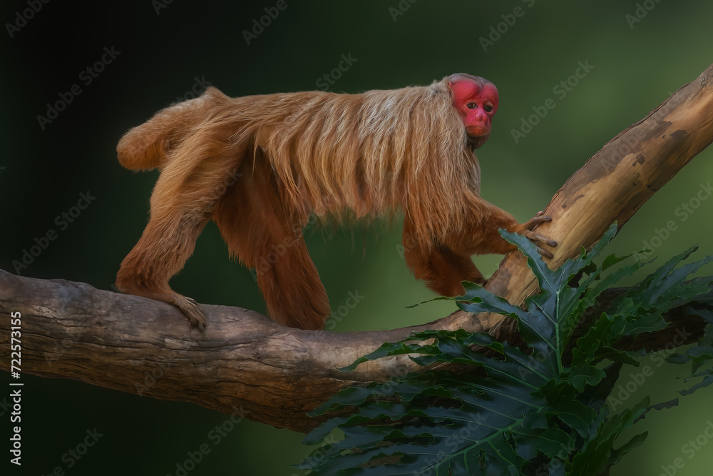 Red Uakari Monkey (Cacajao calvus rubicundus)