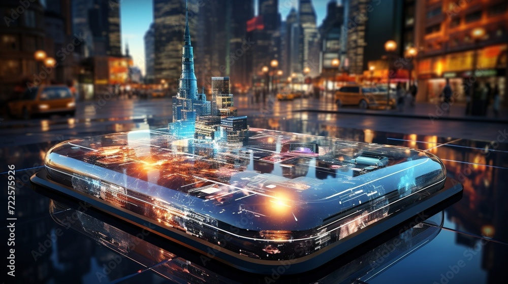 City of Lights: Smartphones Unveiling Tomorrow's Twilight