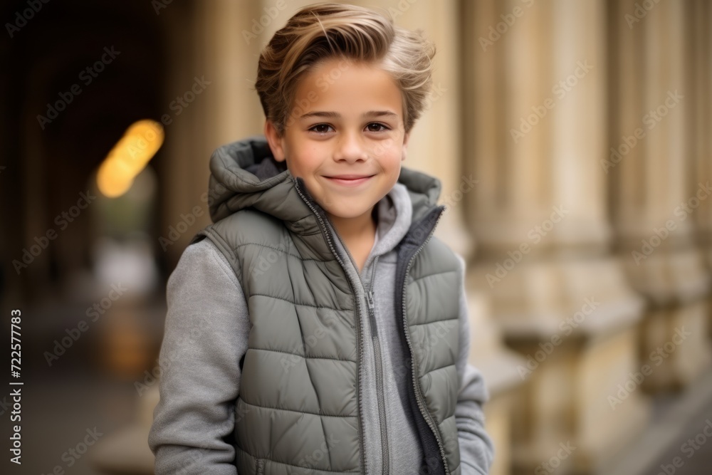 Portrait of a cute little boy in a warm jacket, outdoor Portrait of a cute little boy in a warm jacket, outdoor