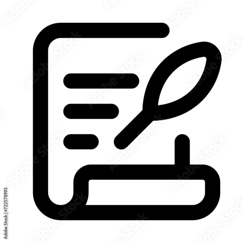 Calligraphy Line Icon