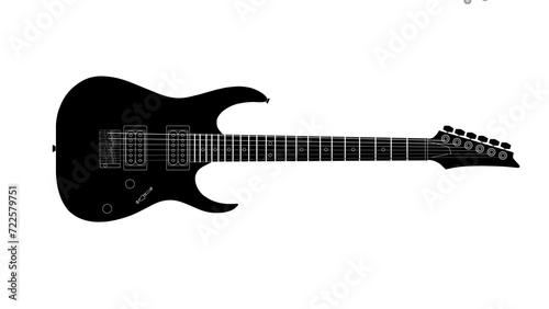 black guitar vector png