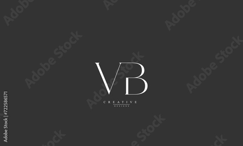 Alphabet letters Initials Monogram logo VB BV V B