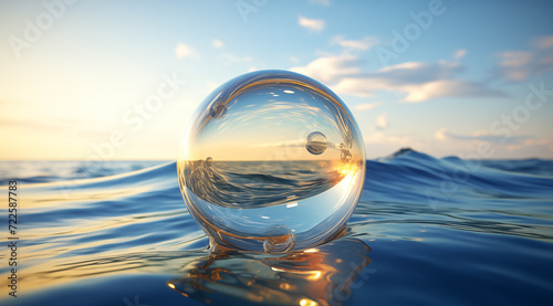 bubble in the ocean