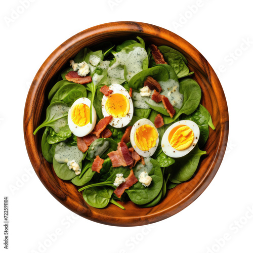 A Bowl of Spinach Salad wit...