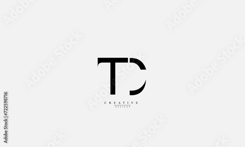 Alphabet letters Initials Monogram logo TC CT T C