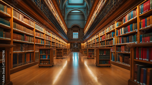 Extensive Library With Vast Collection of Books