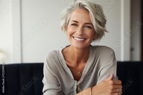 Portrait of a beautiful mature businesswoman smiling at the camera.